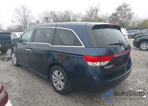 2017 Honda Odyssey Ex-L из США, поврежденный, VIN 5FNRL5H67HB021414